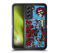 Head Case Designs Officially Licensed Grateful Dead Bertha Skull Roses Trends Ultra-Armoured Shockproof Case [Military Grade Protection] Compatible With Samsung Galaxy S21 FE 5G