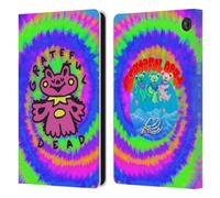 Head Case Designs Officially Licensed Grateful Dead Dancing Bear Colorful Trends Leather Wallet Case Compatible With Amazon Fire 7 2022