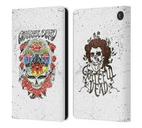Head Case Designs Officially Licensed Grateful Dead Rose Trends Leather Wallet Case Compatible With Amazon Fire 7 2022