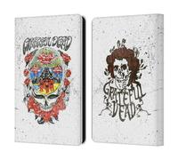 Head Case Designs Officially Licensed Grateful Dead Rose Trends Leather Wallet Case Compatible With Amazon Kindle Paperwhite 6