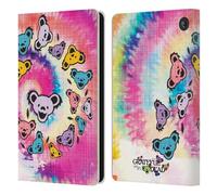 Head Case Designs Officially Licensed Grateful Dead Tie Dye Graphics Leather Wallet Case Compatible With Amazon Fire 7 2022