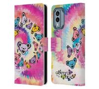 Head Case Designs Officially Licensed Grateful Dead Tie Dye Graphics Leather Wallet Case Compatible With Nokia X30