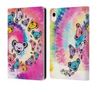 Head Case Designs Officially Licensed Grateful Dead Tie Dye Graphics Leather Wallet Case Compatible With Apple iPad mini (2021/2024)