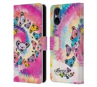 Head Case Designs Officially Licensed Grateful Dead Tie Dye Graphics Leather Wallet Case Compatible With Sony Xperia 5 V 5G