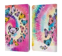 Head Case Designs Officially Licensed Grateful Dead Tie Dye Graphics Leather Wallet Case Compatible With Apple iPad 9.7 2017 / iPad 9.7 2018