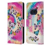 Head Case Designs Officially Licensed Grateful Dead Tie Dye Graphics Leather Wallet Case Compatible With Nothing Phone (2a)