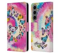 Head Case Designs Officially Licensed Grateful Dead Tie Dye Graphics Leather Wallet Case Compatible With Samsung Galaxy S25