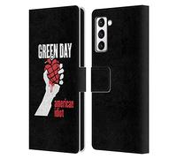 Head Case Designs Officially Licensed Green Day American Idiot Graphics Leather Wallet Case Compatible With Samsung Galaxy S21+ 5G