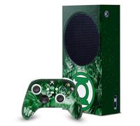 Head Case Designs Officially Licensed Green Lantern DC Comics Logo Comic Book Covers Game Console Wrap and Game Controller Skin Bundle Compatible With Xbox Series S