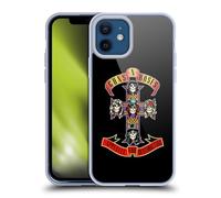 Head Case Designs Officially Licensed Guns N' Roses Appetite For Destruction Key Art Gel Case [Military Grade Protection] Compatible with Apple iPhone 12 / iPhone 12 Pro and Compatible with MagSafe