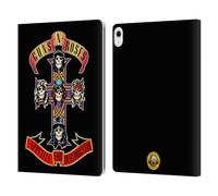 Head Case Designs Officially Licensed Guns N' Roses Appetite For Destruction Key Art Leather Wallet Case Compatible With Apple iPad Air 13 2024/2025