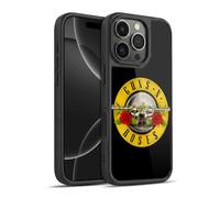 Head Case Designs Officially Licensed Guns N' Roses Bullet Logo Key Art Gel Armour Case [Military Grade Protection] Compatible With Apple iPhone 16 Pro