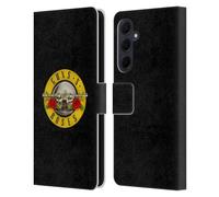 Head Case Designs Officially Licensed Guns N' Roses Bullet Logo Key Art Leather Wallet Case Compatible With Samsung Galaxy A35 5G