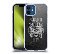 Head Case Designs Officially Licensed Guns N' Roses Paradise City Vintage Gel Case [Military Grade Protection] Compatible with Apple iPhone 12 / iPhone 12 Pro and Compatible with MagSafe
