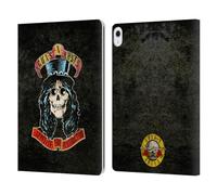 Head Case Designs Officially Licensed Guns N' Roses Slash Vintage Leather Wallet Case Compatible With Apple iPad Air 13 2024/2025