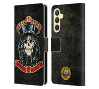Head Case Designs Officially Licensed Guns N' Roses Slash Vintage Leather Wallet Case Compatible With Samsung Galaxy S23 FE 5G