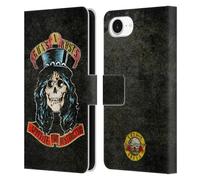 Head Case Designs Officially Licensed Guns N' Roses Slash Vintage Leather Wallet Case Compatible With Apple iPhone 16e