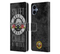Head Case Designs Officially Licensed Guns N' Roses Sweet Child O' Mine Vintage Leather Wallet Case Compatible With Samsung Galaxy A06 4G