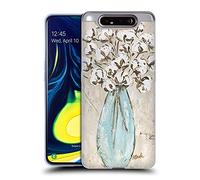 Head Case Designs Officially Licensed Haley Bush Cotton Floral Painting Gel Case [Military Grade Protection] Compatible With Samsung Galaxy A80 (2019)