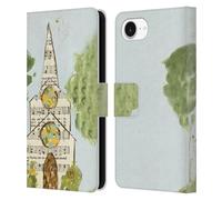 Head Case Designs Officially Licensed Haley Bush Hymnal Page Church Painting Leather Wallet Case Compatible With Apple iPhone 16e