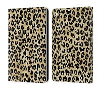 Head Case Designs Officially Licensed Haley Bush Leopard Print Pattern Painting Leather Wallet Case Compatible With Apple iPad Air 2 (2014)