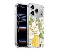Head Case Designs Officially Licensed Haley Bush Magnolia Yellow Vase Floral Painting Gel Case [Military Grade Protection] Compatible with Apple iPhone 17 Pro and Compatible with MagSafe