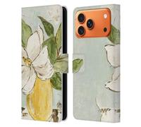 Head Case Designs Officially Licensed Haley Bush Magnolia Yellow Vase Floral Painting Leather Wallet Case Compatible With Apple iPhone 17 Pro Max