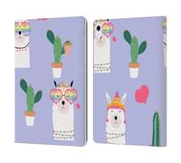 Head Case Designs Officially Licensed Haroulita Alpacas Animal Patterns Leather Wallet Case Compatible With Apple iPad Air 13 2024/2025