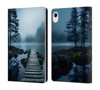 Head Case Designs Officially Licensed Haroulita Dreaming Lake Pathway Sceneries Leather Wallet Case Compatible With Apple iPad mini (2021/2024)