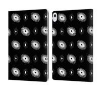 Head Case Designs Officially Licensed Haroulita Galaxy Celestial Black And White Leather Wallet Case Compatible With Apple iPad Air 13 2024/2025