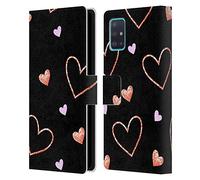 Head Case Designs Officially Licensed Haroulita Hearts Patterns 2 Leather Wallet Case Compatible With Samsung Galaxy A51 (2019)