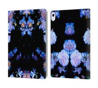 Head Case Designs Officially Licensed Haroulita Midnight Bloom Abstract Art Leather Wallet Case Compatible With Apple iPad Air 13 2024/2025