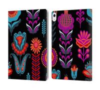 Head Case Designs Officially Licensed Haroulita Modern Cyan Ethnic Pattern Leather Wallet Case Compatible With Apple iPad Air 13 2024/2025