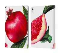 Head Case Designs Officially Licensed Haroulita Pomegranates Food - Fruits Leather Wallet Case Compatible With Apple iPad Air 13 2024/2025