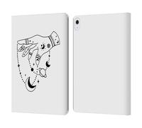 Head Case Designs Officially Licensed Haroulita Puppet Universe Celestial Tattoo Leather Wallet Case Compatible With Apple iPad Air 13 2024/2025