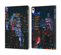 Head Case Designs Officially Licensed Haroulita Rainy Streets Photography Leather Wallet Case Compatible With Apple iPad Air 13 2024/2025