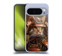 Head Case Designs Officially Licensed Haroulita Samurai Cat Mix Art Animals Gel Case [Military Grade Protection] Compatible with Google Pixel 10 Pro XL and Compatible with MagSafe