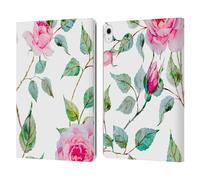 Head Case Designs Officially Licensed Haroulita Thorns Flower Mix Leather Wallet Case Compatible With Apple iPad Air 13 2024/2025