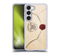 Head Case Designs Officially Licensed Harry Potter Acceptance Parchment Hogwarts Letter Envelope Gel Case [Military Grade Protection] Compatible with Samsung Galaxy S23 5G and Compatible with MagSafe