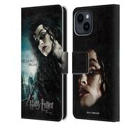 Head Case Designs Officially Licensed Harry Potter Bellatrix Lestrange Deathly Hallows VII Leather Wallet Case Compatible With Apple iPhone 15