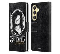Head Case Designs Officially Licensed Harry Potter Bellatrix Lestrange Dementors Kiss Leather Wallet Case Compatible With Samsung Galaxy S24 5G