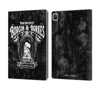 Head Case Designs Officially Licensed Harry Potter Borgin & Burkes Locations Typography Leather Wallet Case Compatible With Apple iPad Pro 12.9 2020/2021/2022