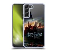 Head Case Designs Officially Licensed Harry Potter Castle Deathly Hallows VIII Gel Case [Military Grade Protection] Compatible with Samsung Galaxy S22+ 5G and Compatible with MagSafe