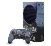 Head Case Designs Officially Licensed Harry Potter Castle Graphics Game Console Wrap and Game Controller Skin Bundle Compatible With Xbox Series S Console & Controller Bundle