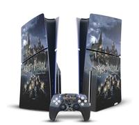 Head Case Designs Officially Licensed Harry Potter Castle Graphics Vinyl Sticker Gaming Skin Decal Cover Compatible With Sony PlayStation 5 PS5 Slim Disc Edition Console & DualSense Controller