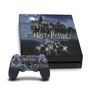Head Case Designs Officially Licensed Harry Potter Castle Graphics Vinyl Sticker Gaming Skin Decal Cover Compatible With Sony PlayStation 4 PS4 Console and DualShock 4 Controller Bundle