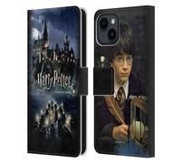 Head Case Designs Officially Licensed Harry Potter Castle Sorcerer's Stone II Leather Wallet Case Compatible With Apple iPhone 15