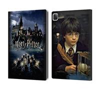 Head Case Designs Officially Licensed Harry Potter Castle Sorcerer's Stone II Leather Wallet Case Compatible With Apple iPad Pro 12.9 2020/2021/2022