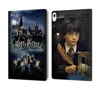 Head Case Designs Officially Licensed Harry Potter Castle Sorcerer's Stone II Leather Wallet Case Compatible With Apple iPad Air 13 2024/2025