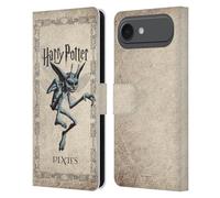 Head Case Designs Officially Licensed Harry Potter Cornish Pixies Creature Chamber Of Secrets II Leather Wallet Case Compatible With Apple iPhone 17 Air